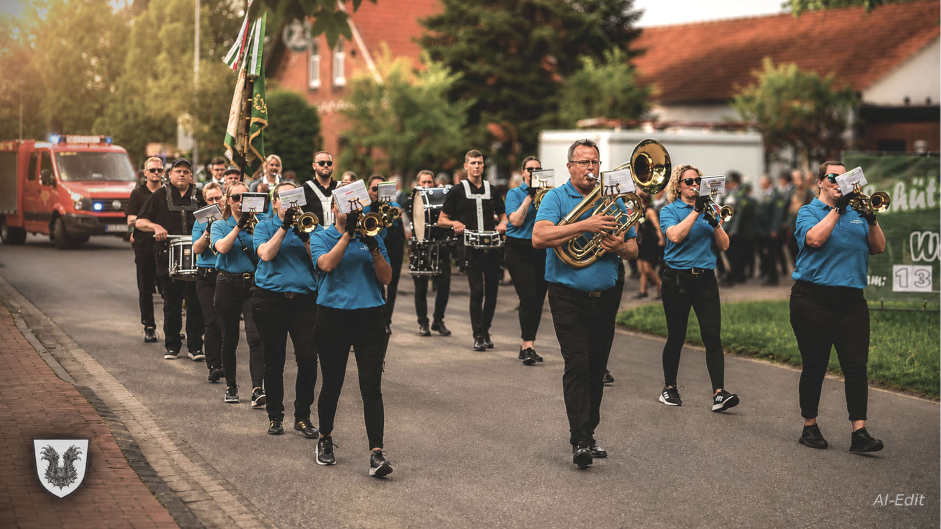 Die „Wilden Combo“ – Der Musikzug aus Mehringen in Hilgermissen steht bereit
